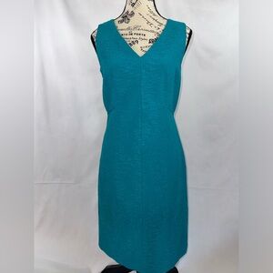EUC Lafayette 148: Beautiful Teal green sleeveless dress